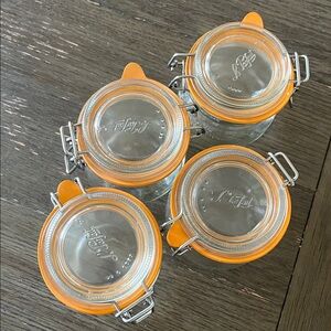 Le Parfait Glass Jar with Orange Seal